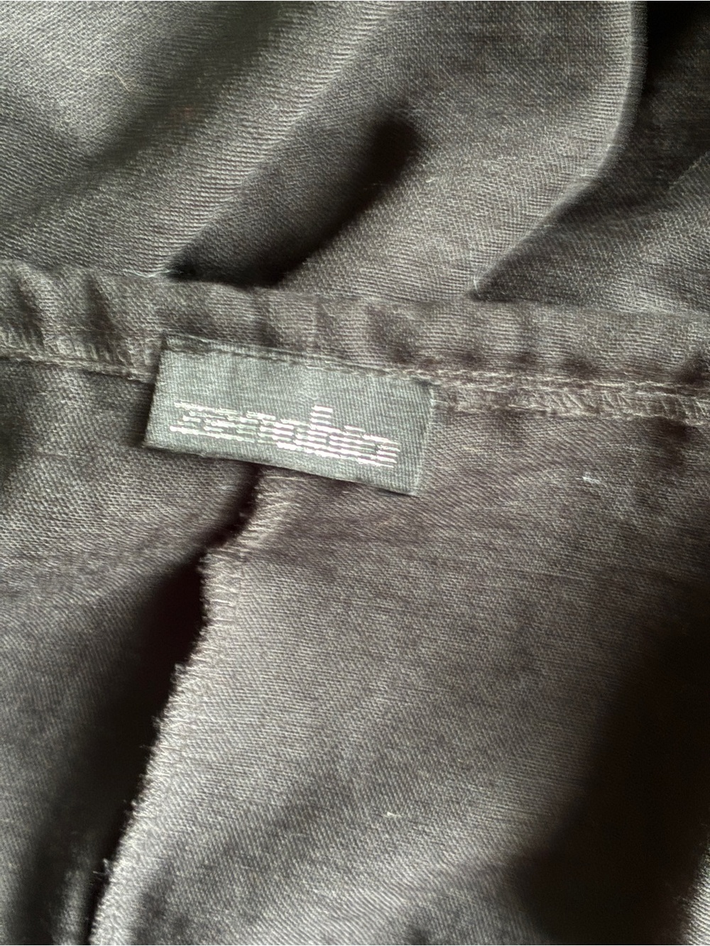 Zenobia Black Pull-On Drawstring Relaxed Wide Leg Trousers Pants Size Large - Picture 4 of 4